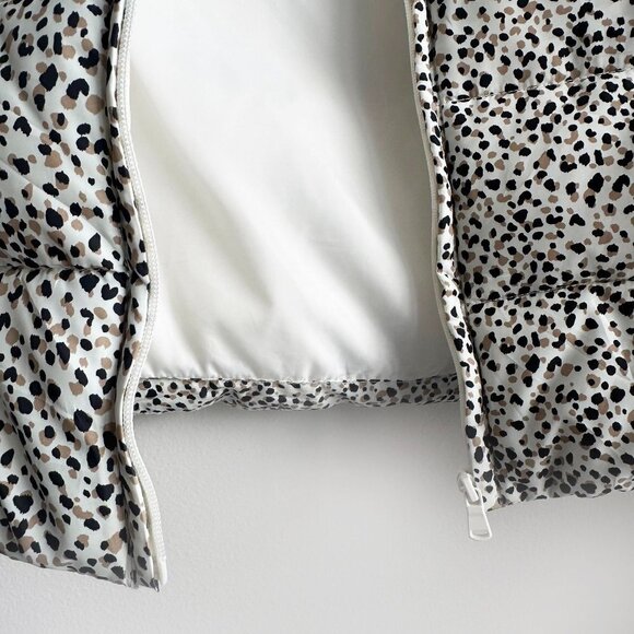 Loft Leopard Print Puffer Women Vest Size XS - Casual Chic Layer - Picture 9 of 13